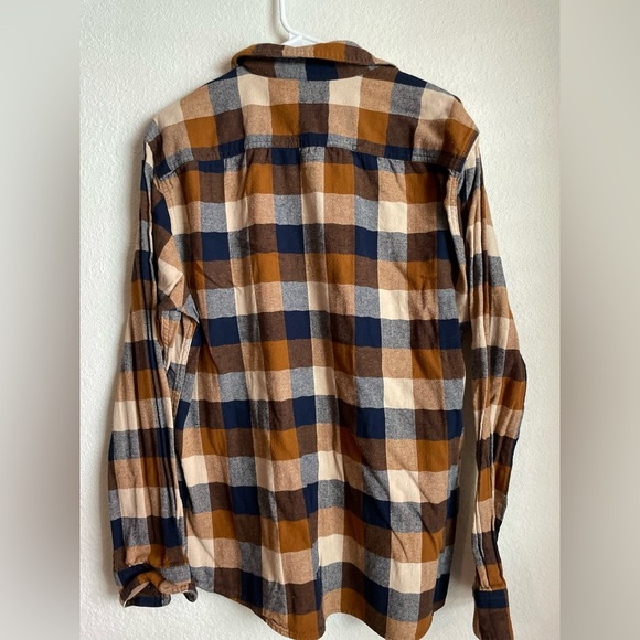 Sonoma Men’s Button Down Long Sleeve Multicolor Plaid Flannel Shirt size L - Picture 2 of 5